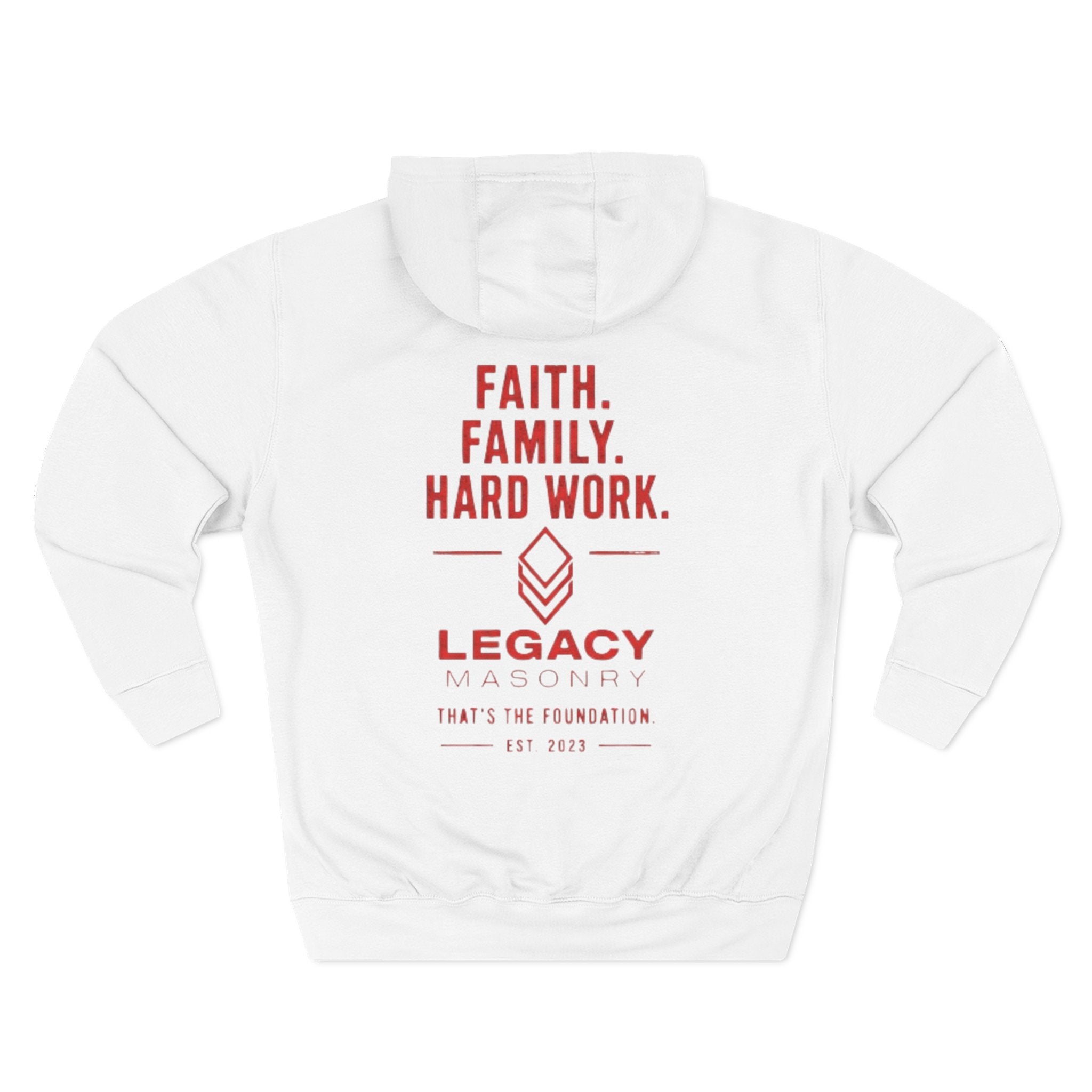 Three-Panel Fleece Hoodie