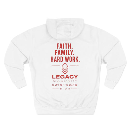 Three-Panel Fleece Hoodie