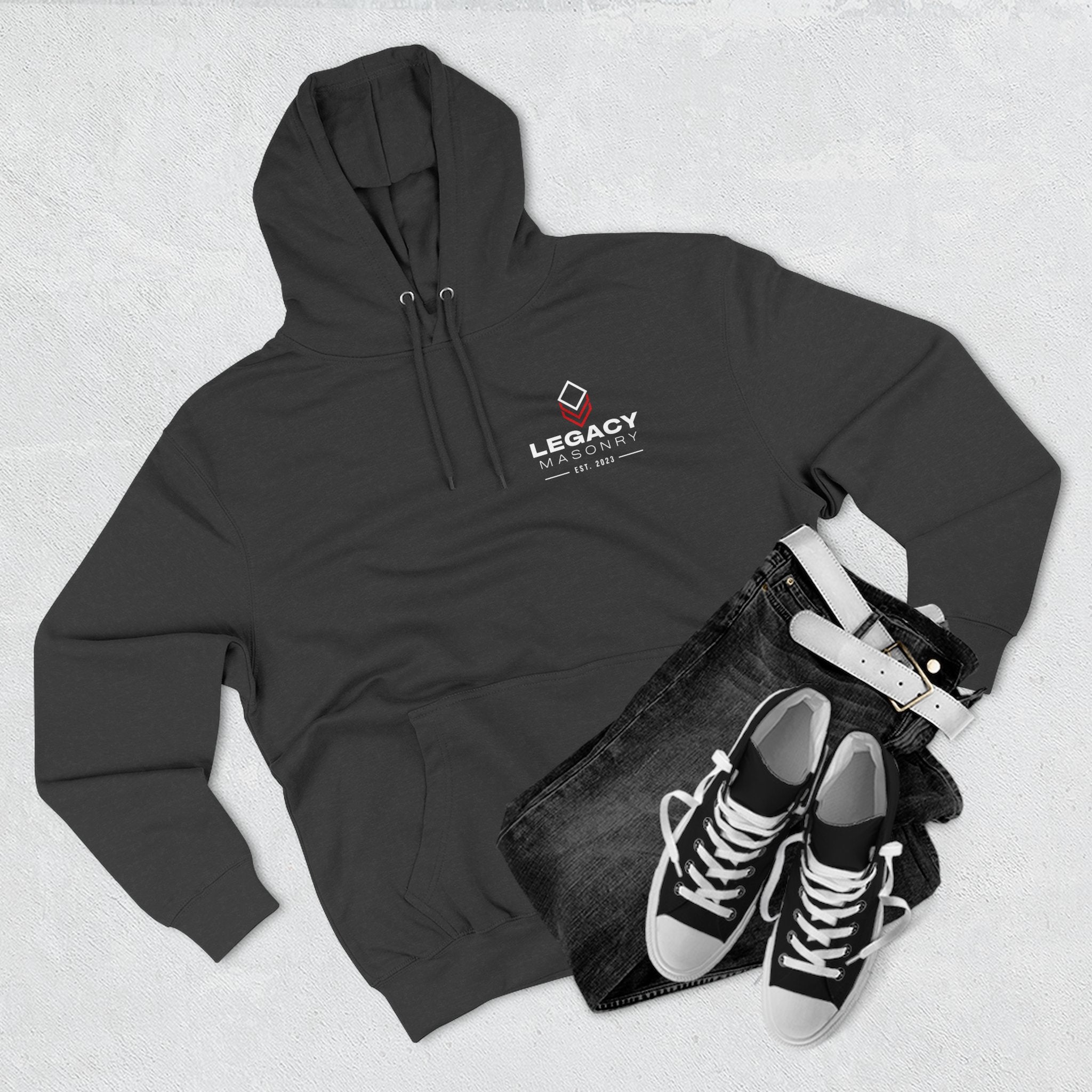 Faith Family Hard Work hoodie | Legacy Masonry logo, Construction themed